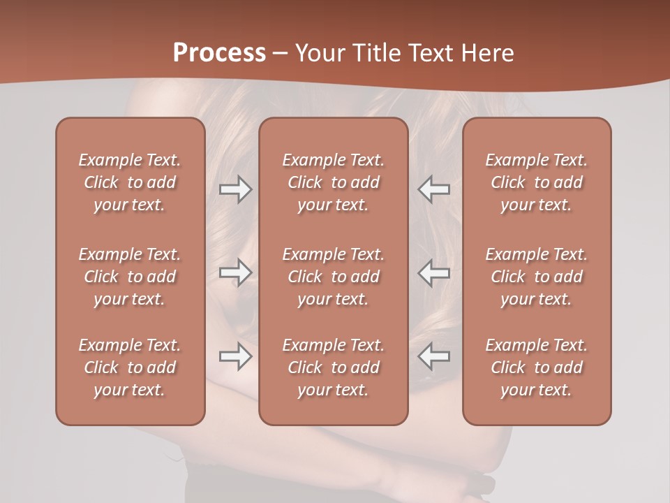 Touch Blond Lifestyle PowerPoint Template