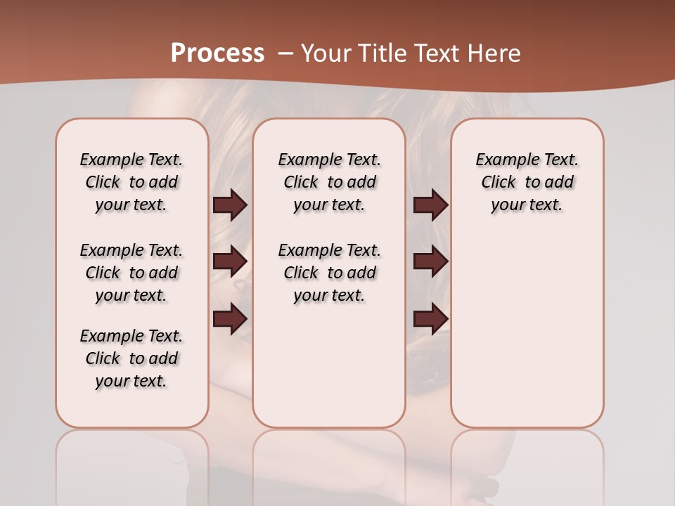 Touch Blond Lifestyle PowerPoint Template