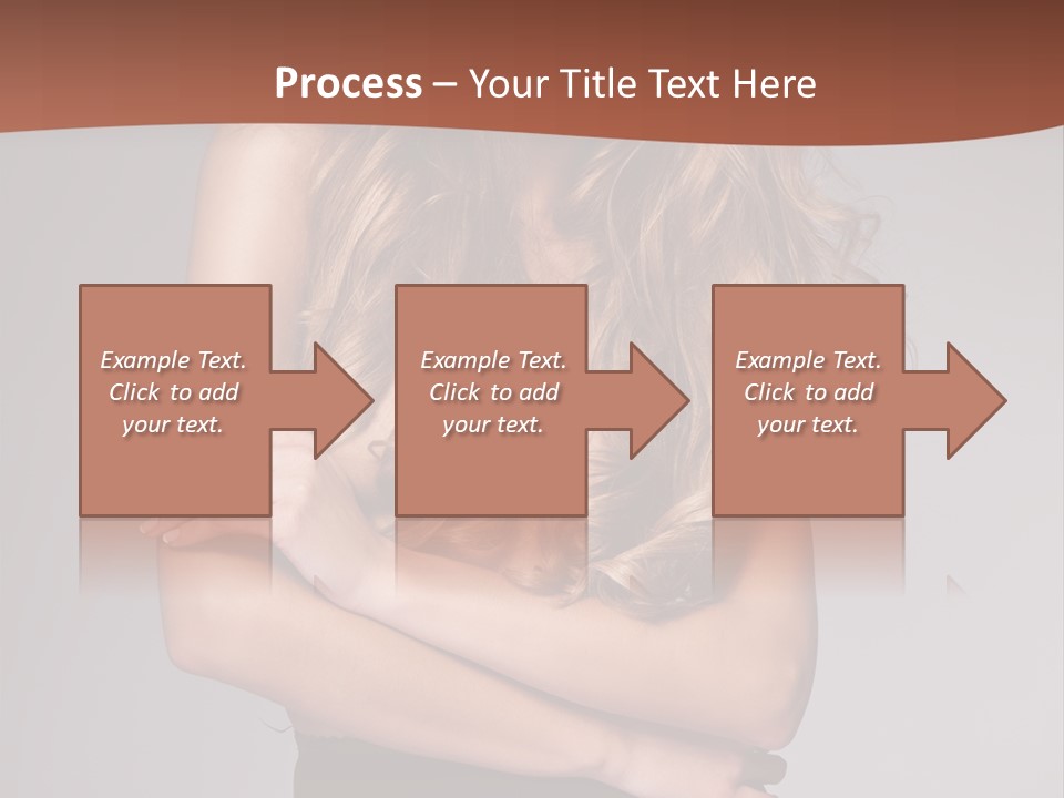 Touch Blond Lifestyle PowerPoint Template