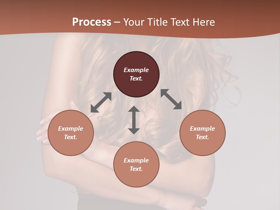 Touch Blond Lifestyle PowerPoint Template