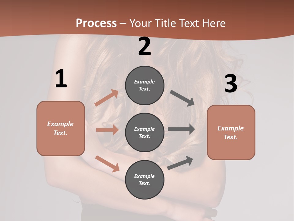 Touch Blond Lifestyle PowerPoint Template