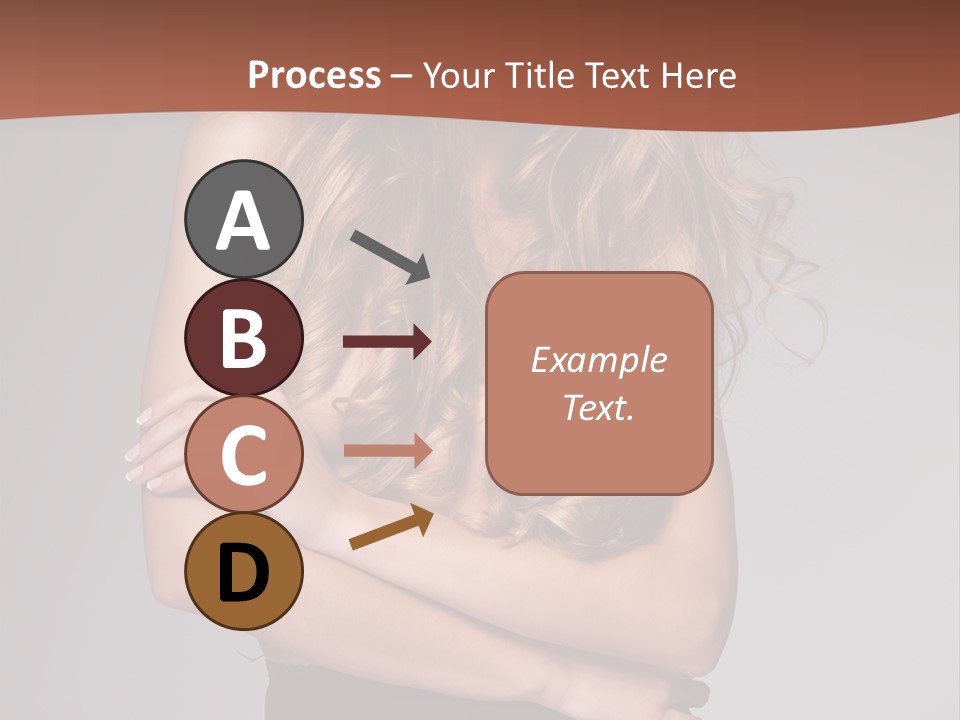 Touch Blond Lifestyle PowerPoint Template