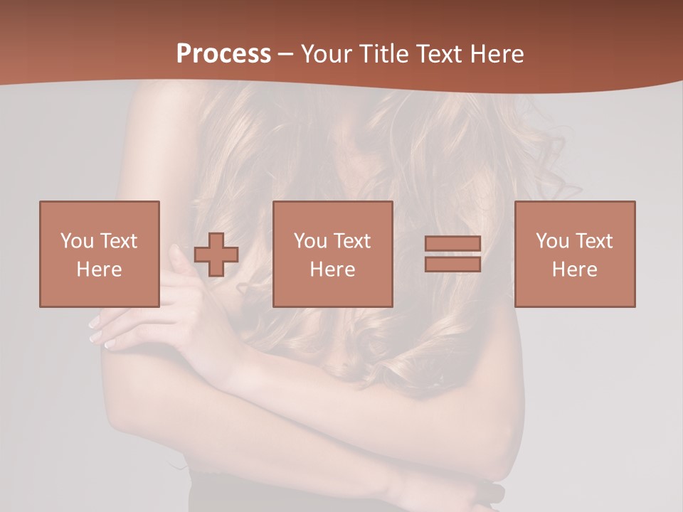 Touch Blond Lifestyle PowerPoint Template
