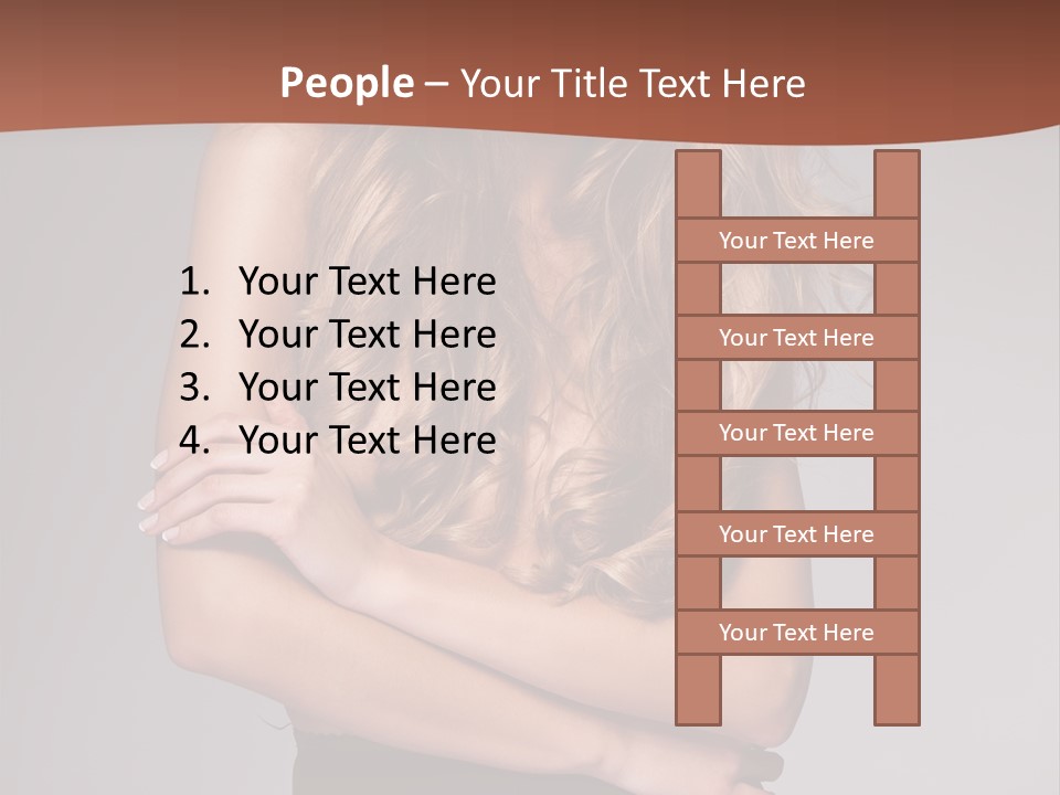 Touch Blond Lifestyle PowerPoint Template