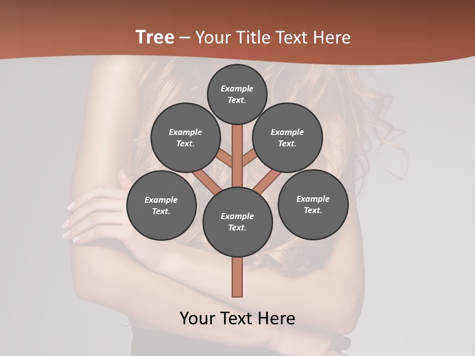 Touch Blond Lifestyle PowerPoint Template