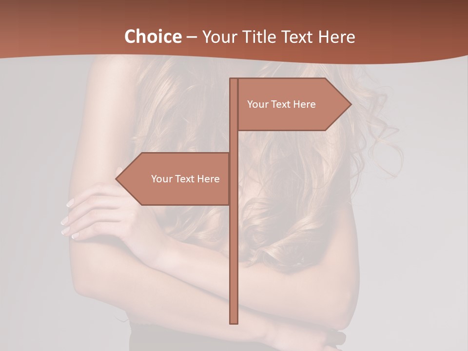 Touch Blond Lifestyle PowerPoint Template