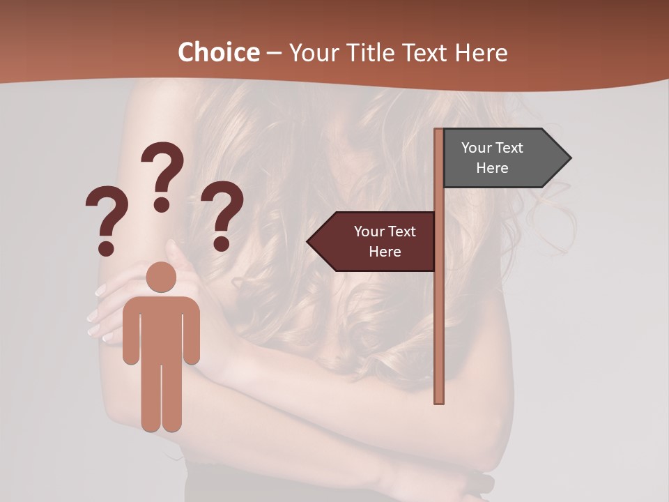 Touch Blond Lifestyle PowerPoint Template