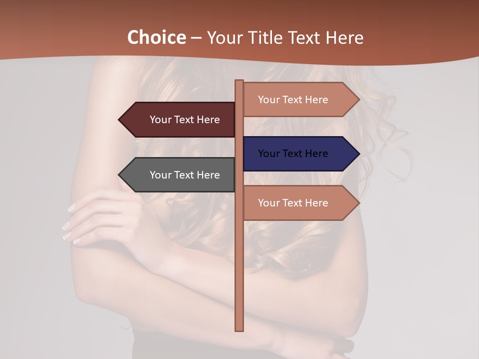 Touch Blond Lifestyle PowerPoint Template