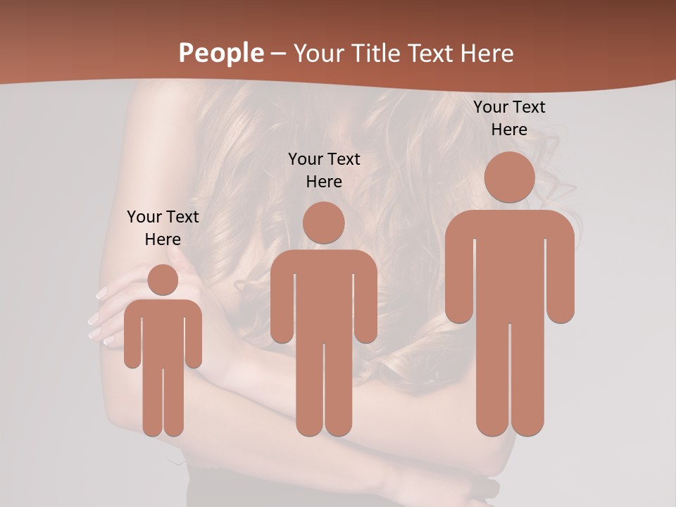 Touch Blond Lifestyle PowerPoint Template