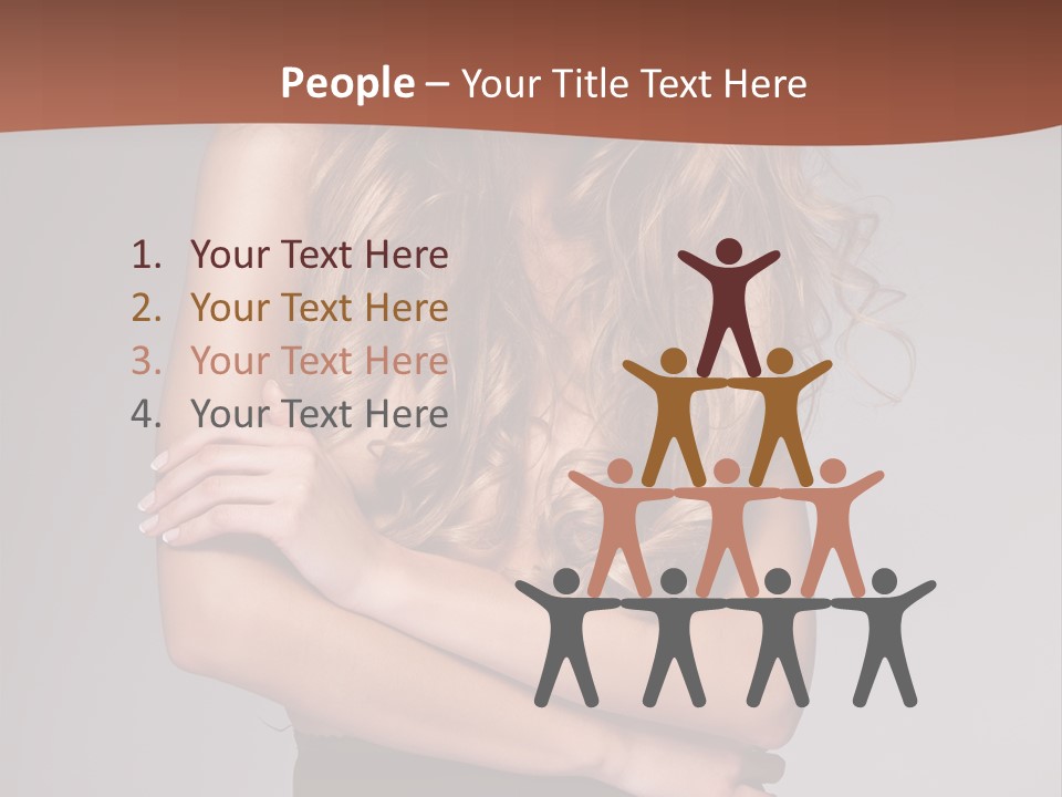 Touch Blond Lifestyle PowerPoint Template
