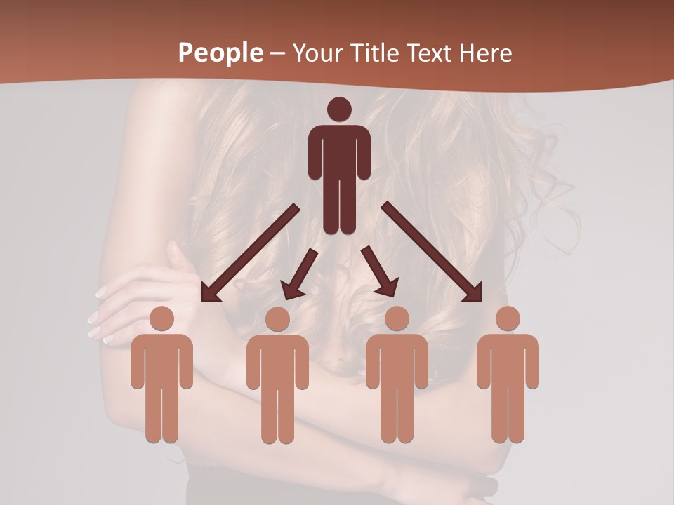 Touch Blond Lifestyle PowerPoint Template