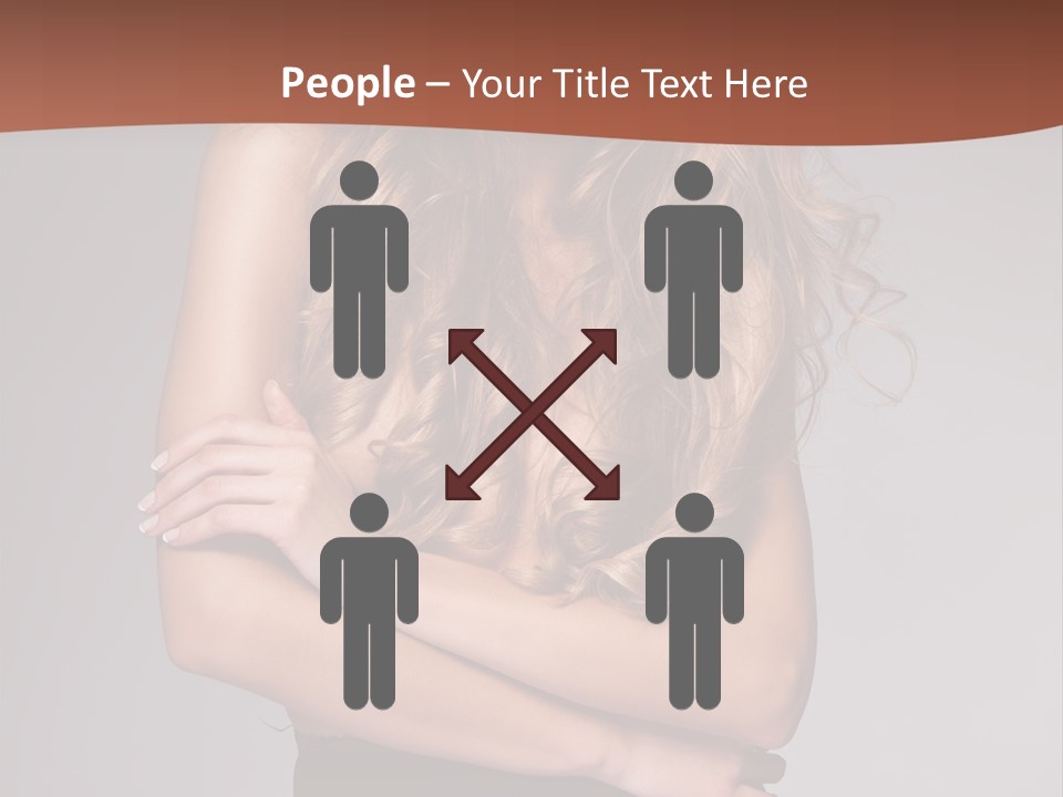 Touch Blond Lifestyle PowerPoint Template