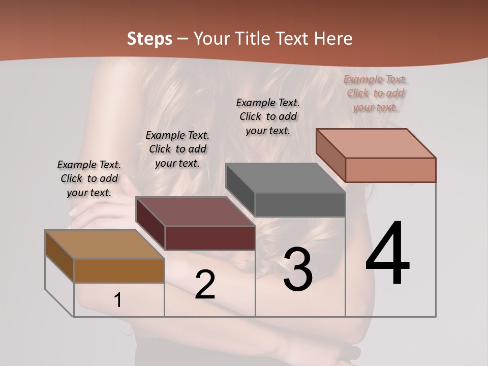 Touch Blond Lifestyle PowerPoint Template