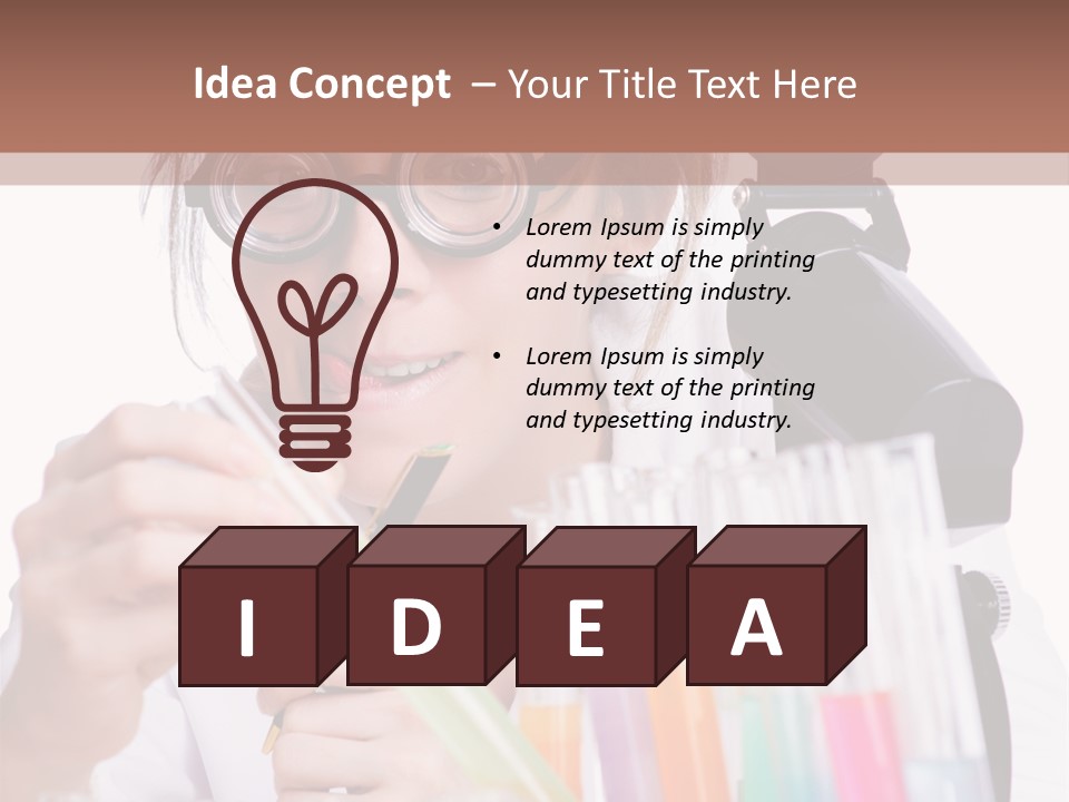 Lab Biotechnology Chemistry PowerPoint Template