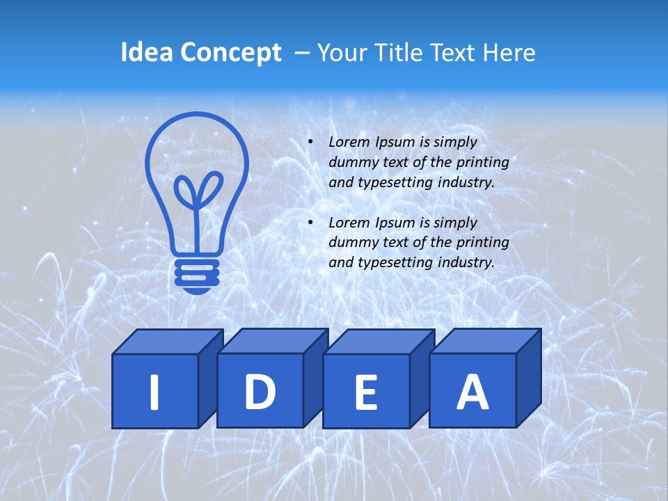 Black Fire Sky PowerPoint Template