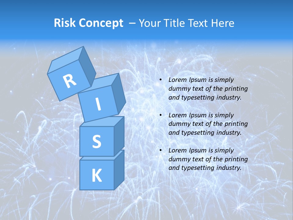 Black Fire Sky PowerPoint Template