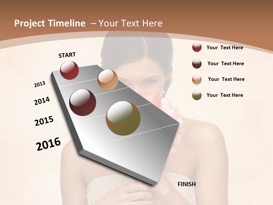 Bridesmaid Engagement Lady PowerPoint Template