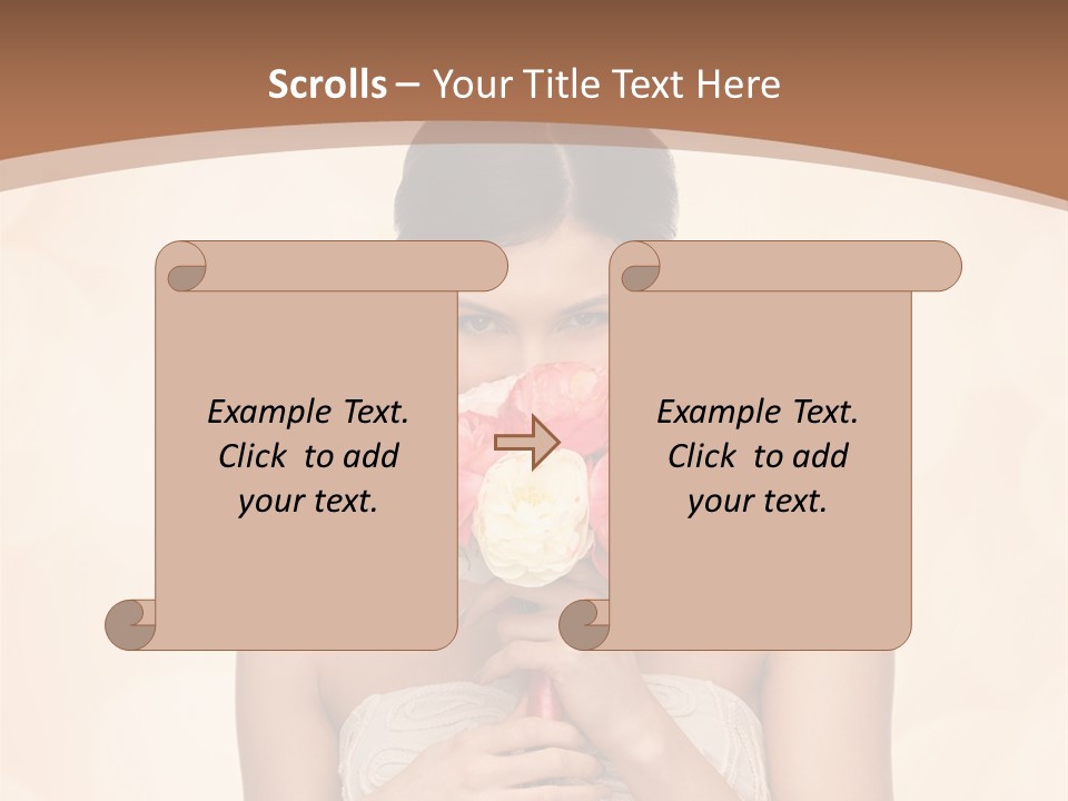 Bridesmaid Engagement Lady PowerPoint Template