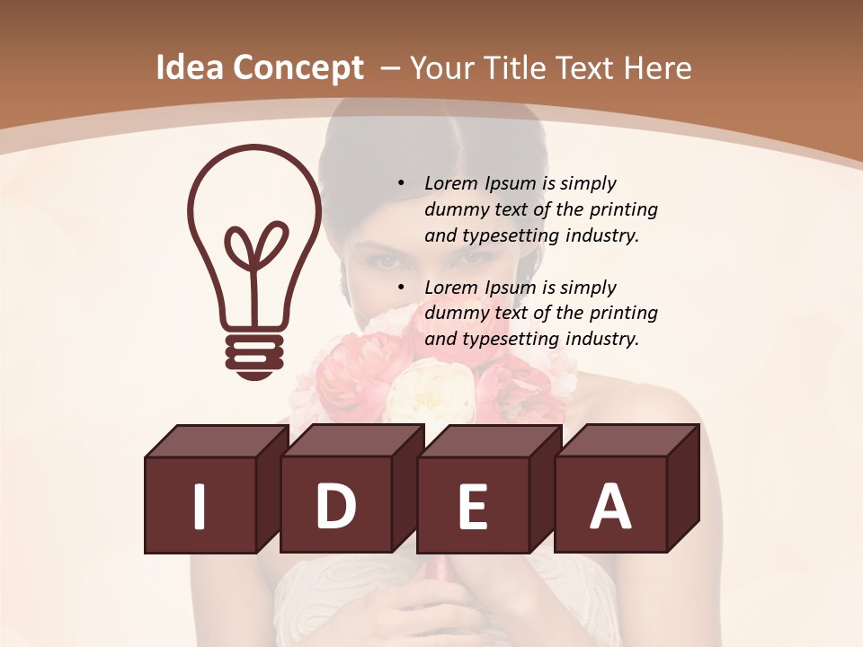 Bridesmaid Engagement Lady PowerPoint Template