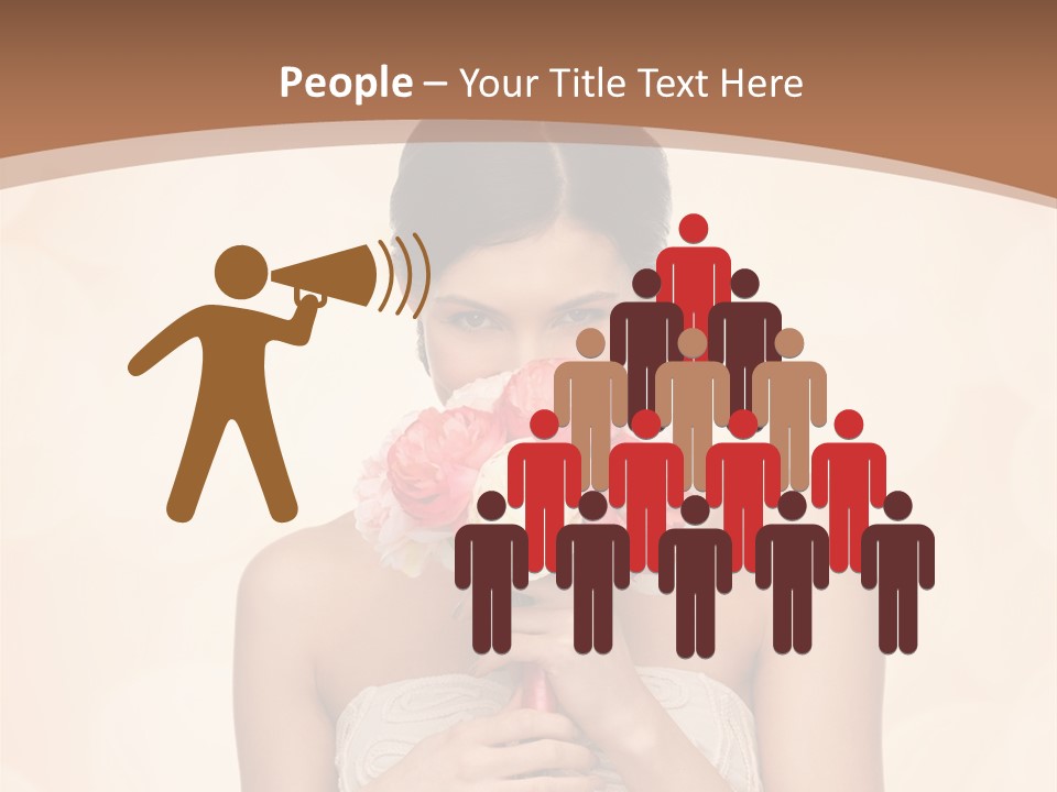 Bridesmaid Engagement Lady PowerPoint Template