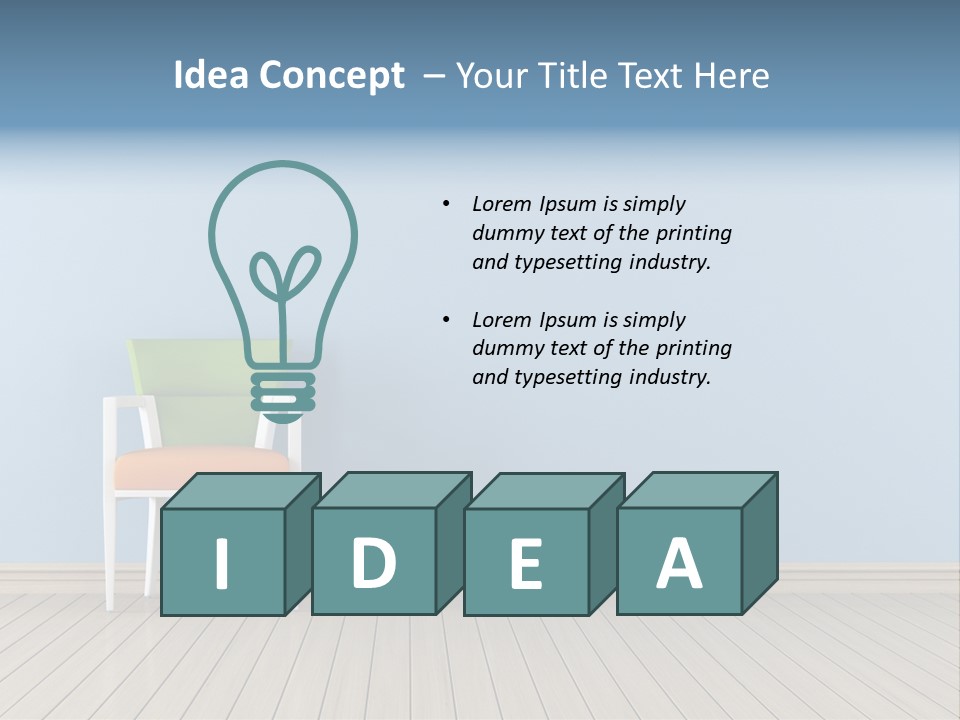 Home Sit Furniture PowerPoint Template