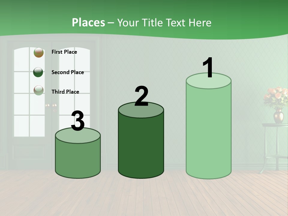 Nobody Empty Hardwood PowerPoint Template