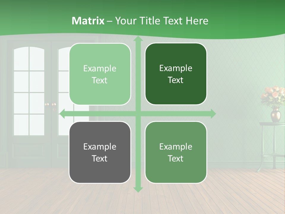 Nobody Empty Hardwood PowerPoint Template