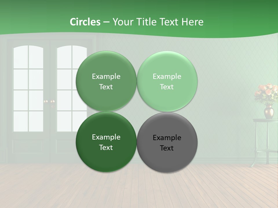 Nobody Empty Hardwood PowerPoint Template