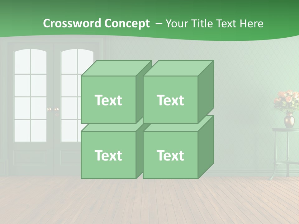 Nobody Empty Hardwood PowerPoint Template