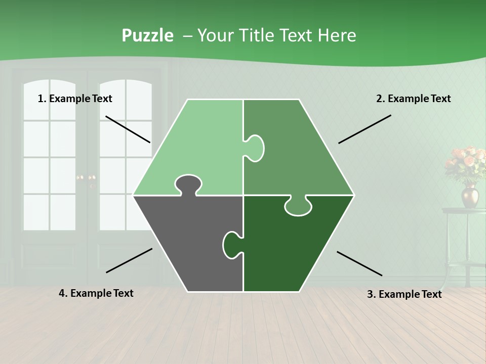 Nobody Empty Hardwood PowerPoint Template