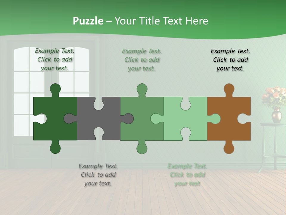 Nobody Empty Hardwood PowerPoint Template