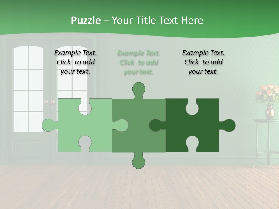 Nobody Empty Hardwood PowerPoint Template