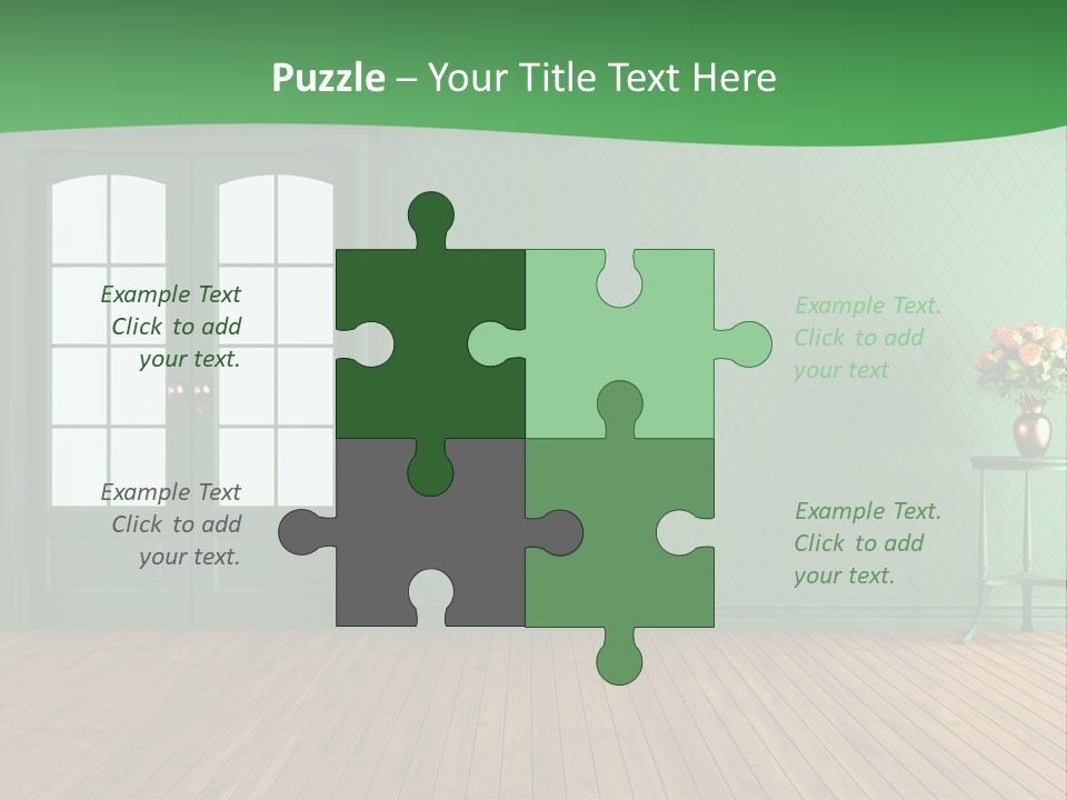 Nobody Empty Hardwood PowerPoint Template