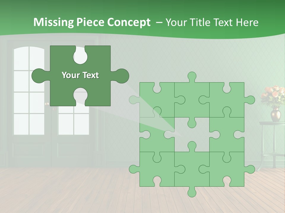 Nobody Empty Hardwood PowerPoint Template