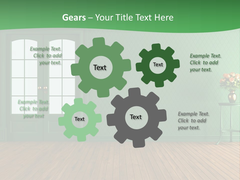 Nobody Empty Hardwood PowerPoint Template