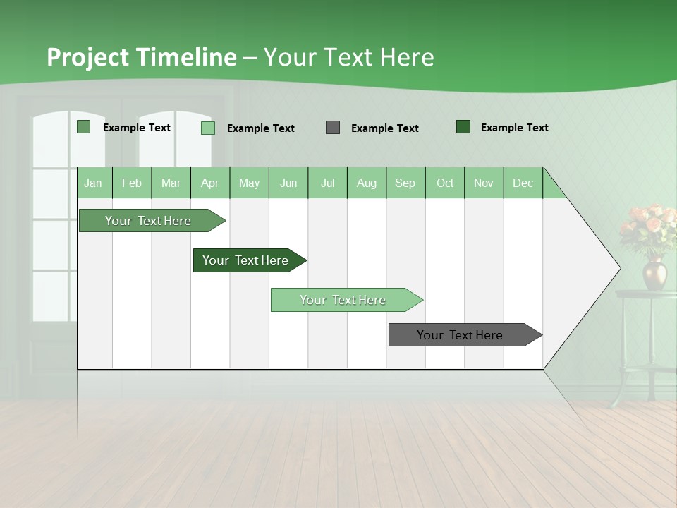 Nobody Empty Hardwood PowerPoint Template