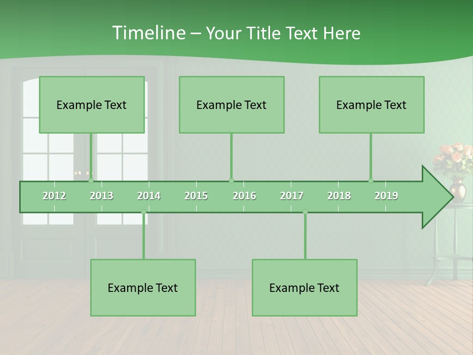 Nobody Empty Hardwood PowerPoint Template