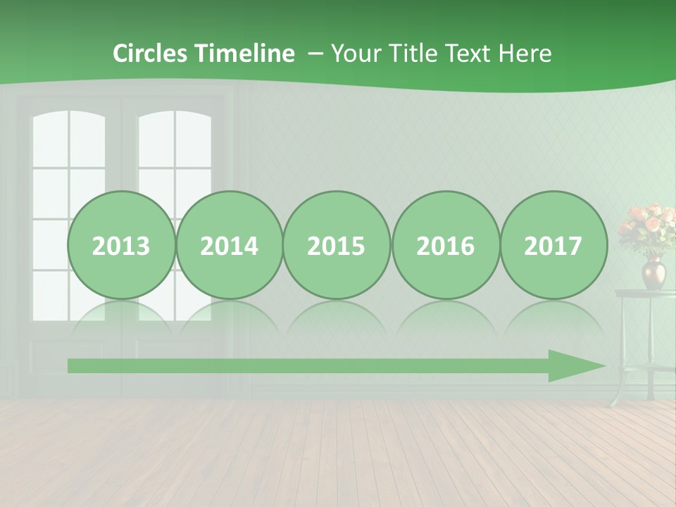 Nobody Empty Hardwood PowerPoint Template