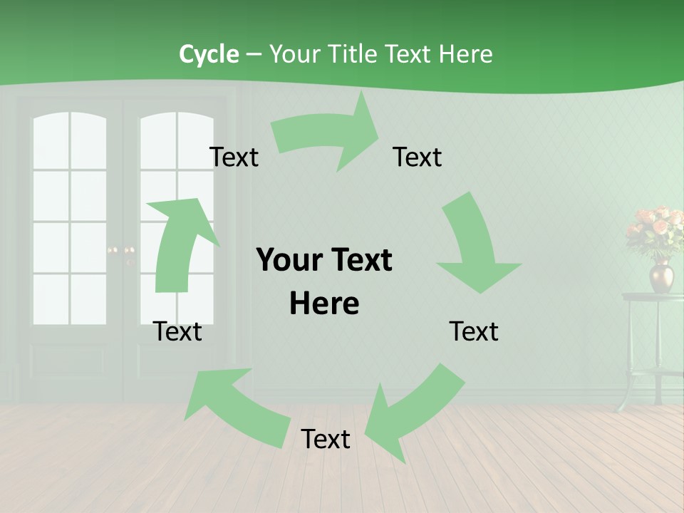 Nobody Empty Hardwood PowerPoint Template