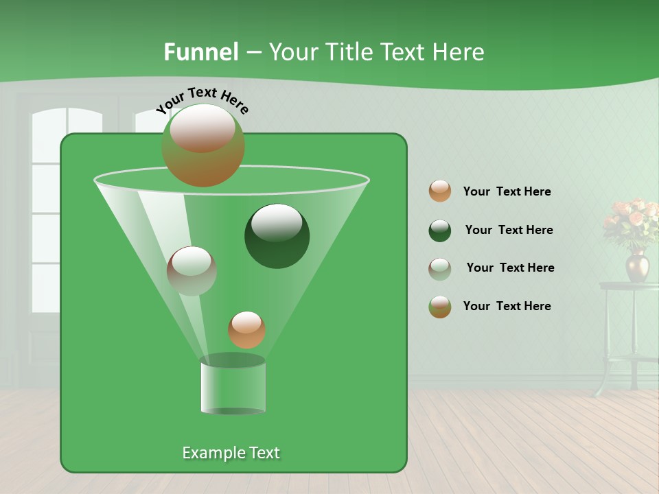 Nobody Empty Hardwood PowerPoint Template