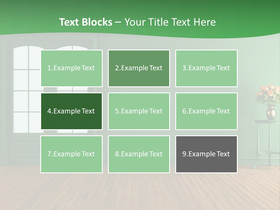Nobody Empty Hardwood PowerPoint Template