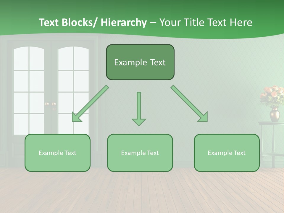 Nobody Empty Hardwood PowerPoint Template