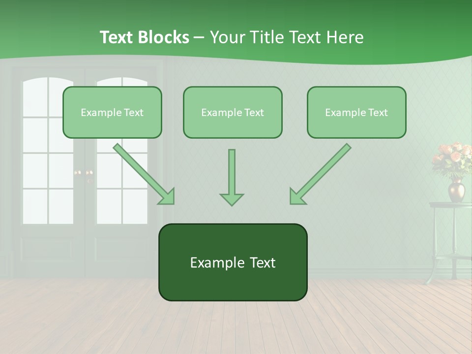 Nobody Empty Hardwood PowerPoint Template