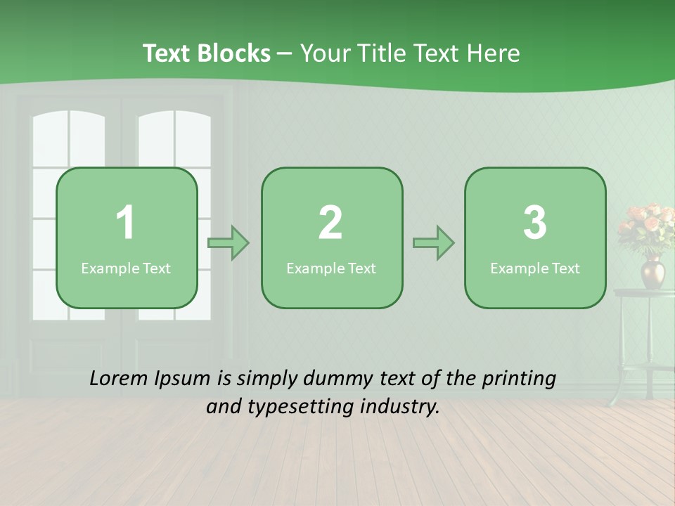 Nobody Empty Hardwood PowerPoint Template