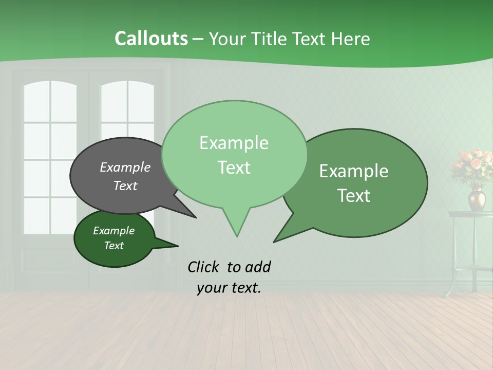 Nobody Empty Hardwood PowerPoint Template