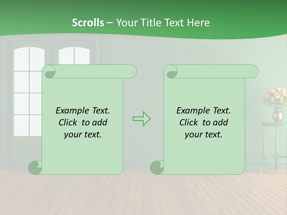 Nobody Empty Hardwood PowerPoint Template