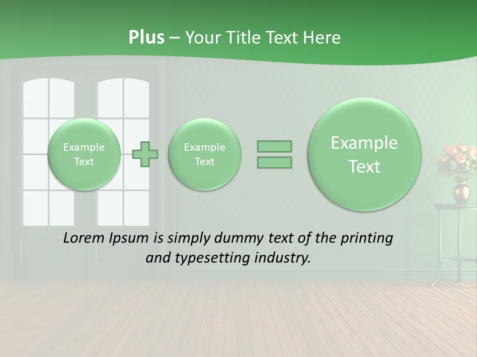 Nobody Empty Hardwood PowerPoint Template