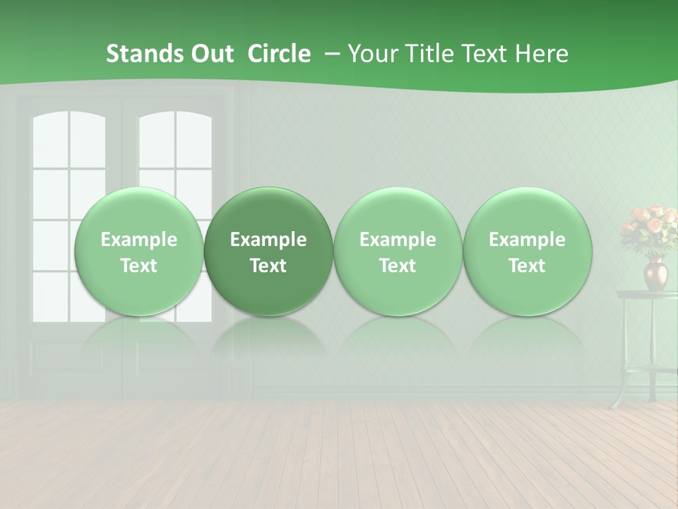 Nobody Empty Hardwood PowerPoint Template