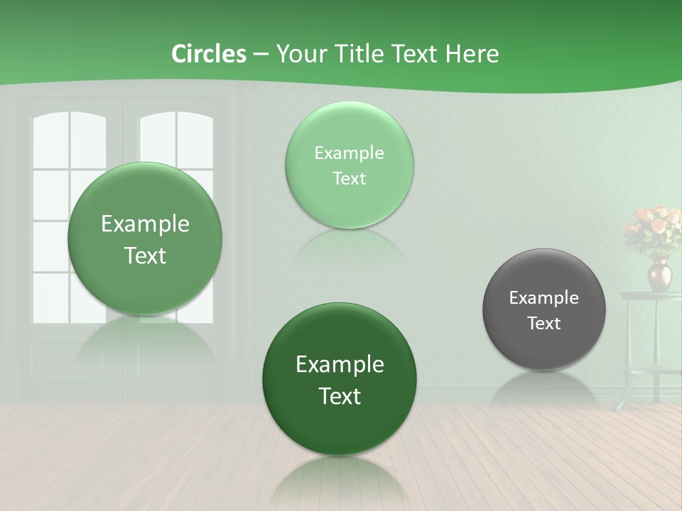 Nobody Empty Hardwood PowerPoint Template