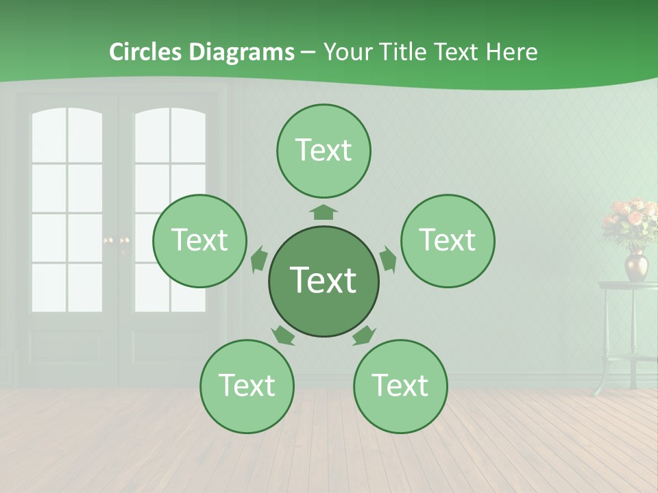 Nobody Empty Hardwood PowerPoint Template